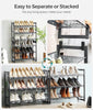 6-Tier Shoe Rack Storage, Metal Shoe Organizer Stand for Garage, Entryway