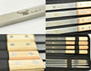 BBQ Skewers Stainless Steel Flat Metal Skewers with Wooden Handles