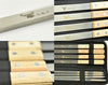 BBQ Skewers Stainless Steel Flat Metal with Wooden Handles