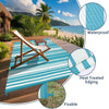 Outdoor Rug Waterproof Plastic Straw Patio Rug 10' x 14'