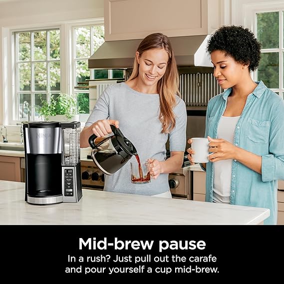 12-Cup Programmable Coffee Brewer, 2 Brew Styles, Adjustable Warm Plate, 60oz Water Reservoir, Delay Brew - Black/Stainless Steel