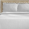 100% Cotton Fleur De Lis Matelasse King Bedspread, White