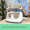 Baby Base 2-in-1 Booster Feeding and Floor Seat with Self-Storing Tray - Cashmere