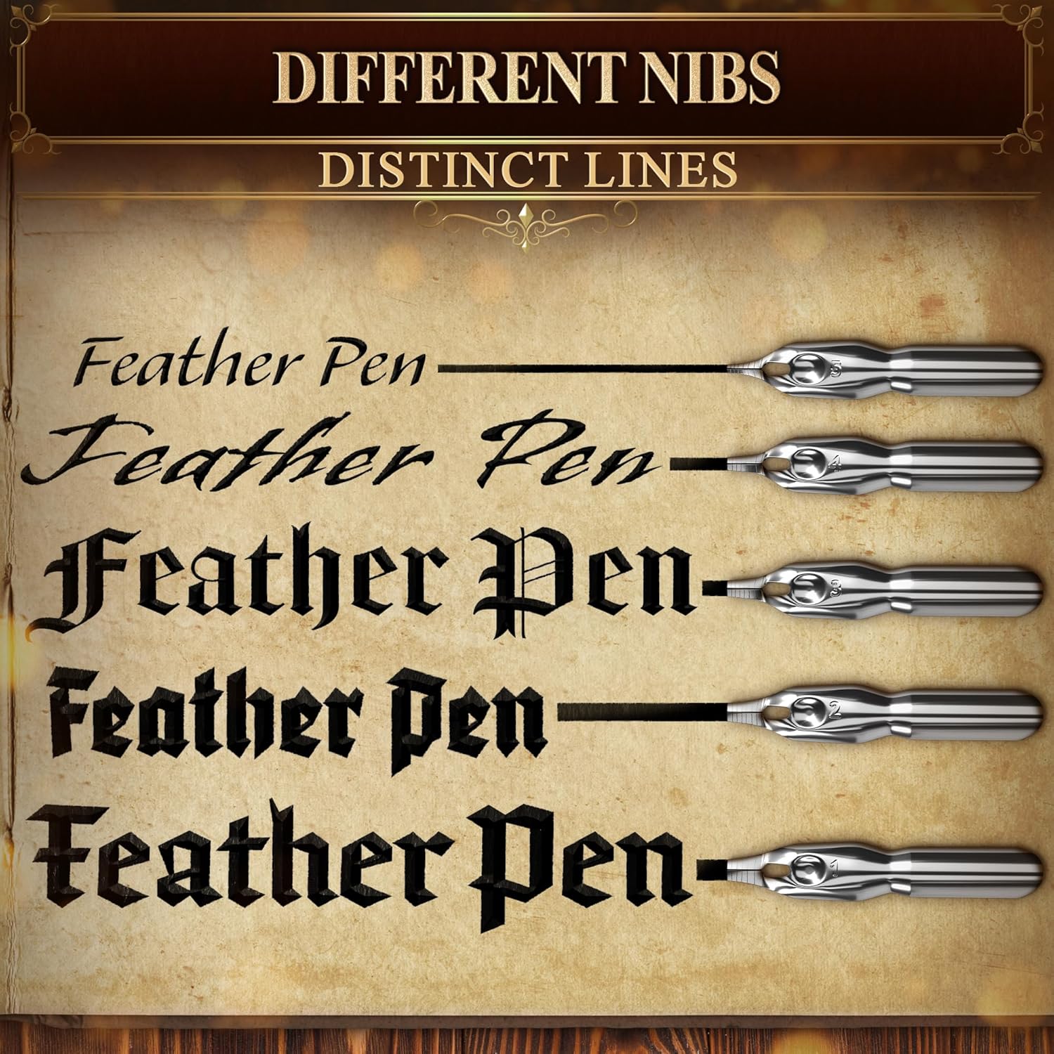 Antique Feather Pen and Ink Set -  Red Feather Quill Pen and Ink Set with Stainless Steel Nib