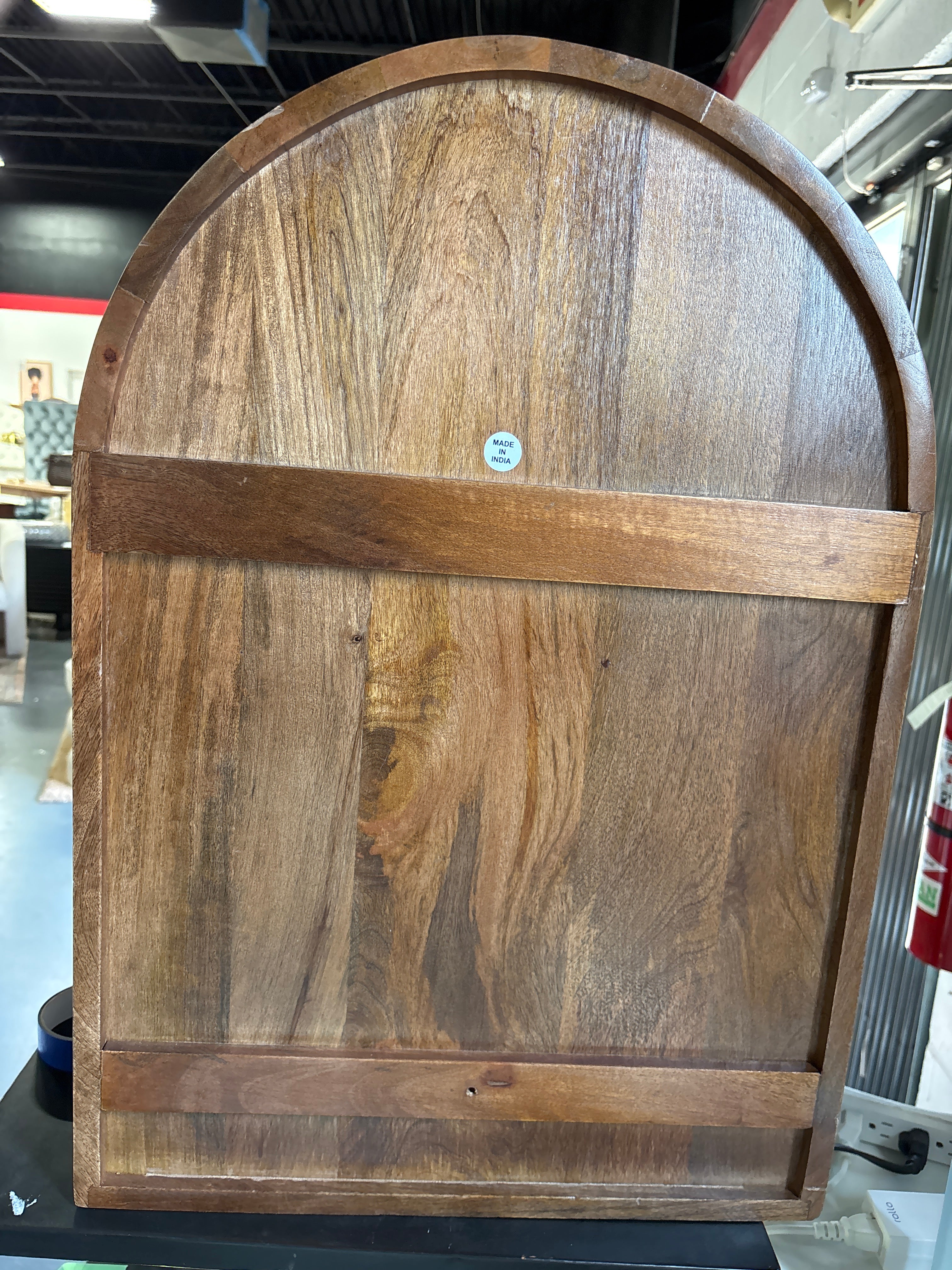 18"x26" Arcott Arch Wall Shelf - Walnut Brown Showroom Item