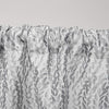 Peconic Light Filtering Back Tab Rod Pocket Curtain Panel Pair, Grey