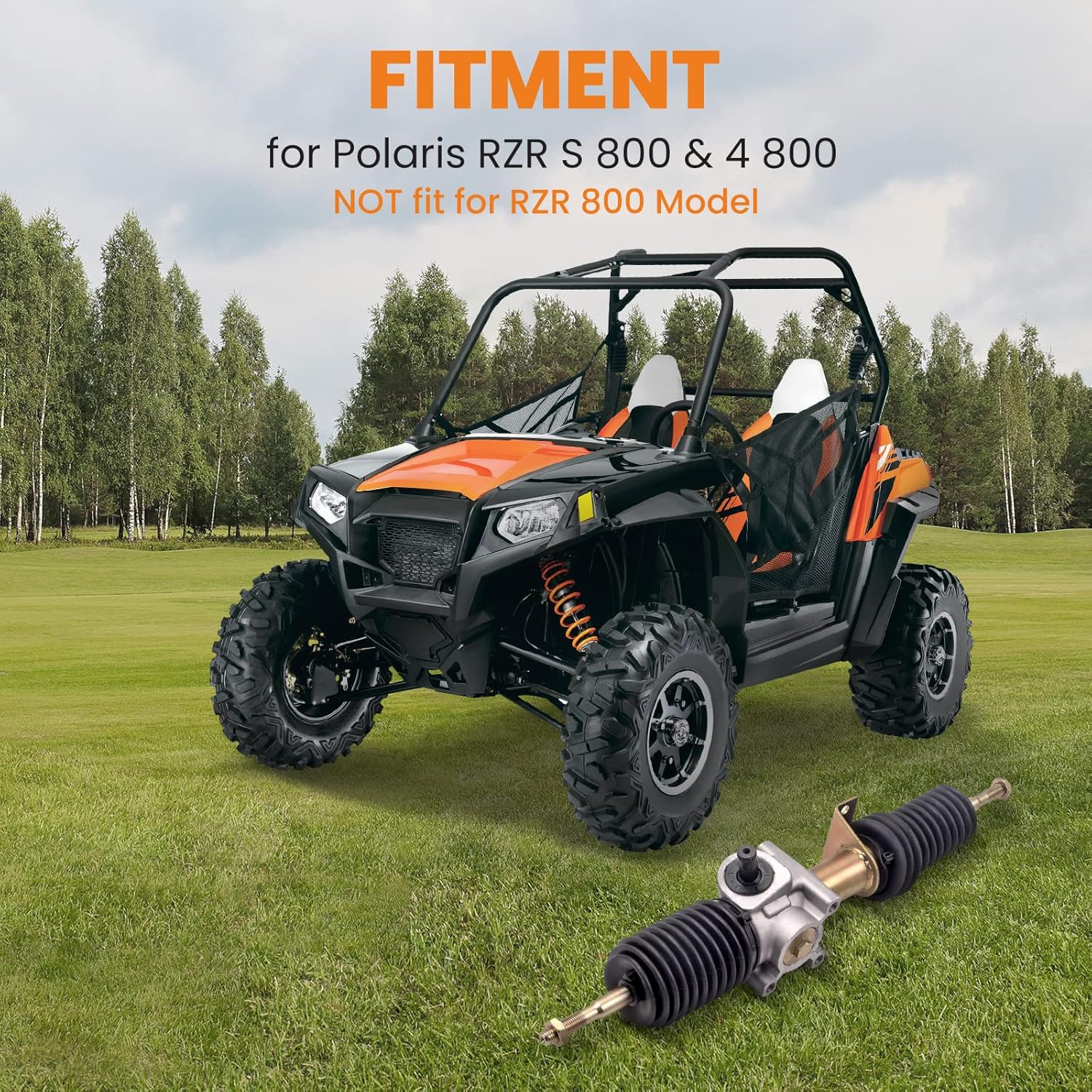 Steering Rack and Pinion with Tie Rod Ends for Polaris Steering Gear Box Assembly