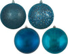 SET of 20 Sea Blue 4-Finish Ball Ornament Assortment (no further discounts)