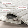 Risette Solid 4'x6' Shag Area Rug, Ivory