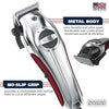 USA Pro Ultra Quiet High Torque Corded Hair Clipper for Ultra Quiet Operation and Cooler Operating Temperatures, Metal Housing with Bonus Hair Clipping Guard Caddy