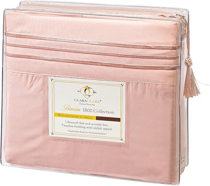 Premier 4 Piece Bed Sheet Set, Full, Peach