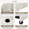 L-Shape Sofa Bed Pull-Out Sleeper Sofa with Wheels, USB Ports