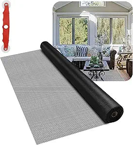 Fiberglass Window Screen Mesh Roll - Easy-to-Cut Screen Door Mesh