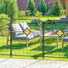8 Pack Decorative Garden Fence Outdoor Metal RustProof Landscape Iron Wire Border Patio Fences Flower Fencing Animal Barrier Section Panels Decor