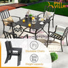 1 Pc Patio Metal Dining Chairs, Outdoor Wroght Iron Seating Dining Chairs, Stackable Bistro Chair