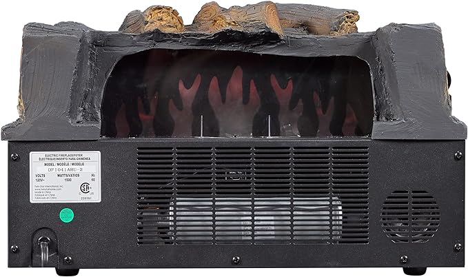 Infrared Quartz Juniper Electric Log Set with Crackling Sound Effect
