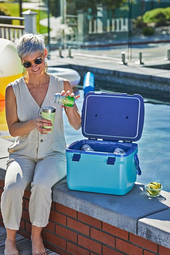 Adventure Leakproof Outdoor Cooler | Heavy Duty Camping Cooler with Flat Top Doubles as Seat | BPA-Free