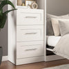 Pur 3 Drawer Set for Wardrobe Organizer in White, Closed Storage for Walk-in Closet, Bedroom, Kitchen or Entryway