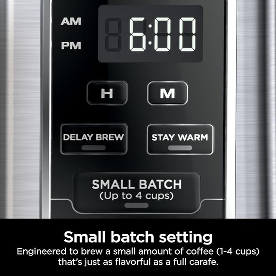 12-Cup Programmable Coffee Brewer, 2 Brew Styles, Adjustable Warm Plate, 60oz Water Reservoir, Delay Brew - Black/Stainless Steel
