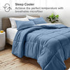 Comforter Set - Queen Size - Ultra-Soft - Goose Down Alternative - Premium 1800 Series - All Season Warmth (Queen, Coronet Blue)