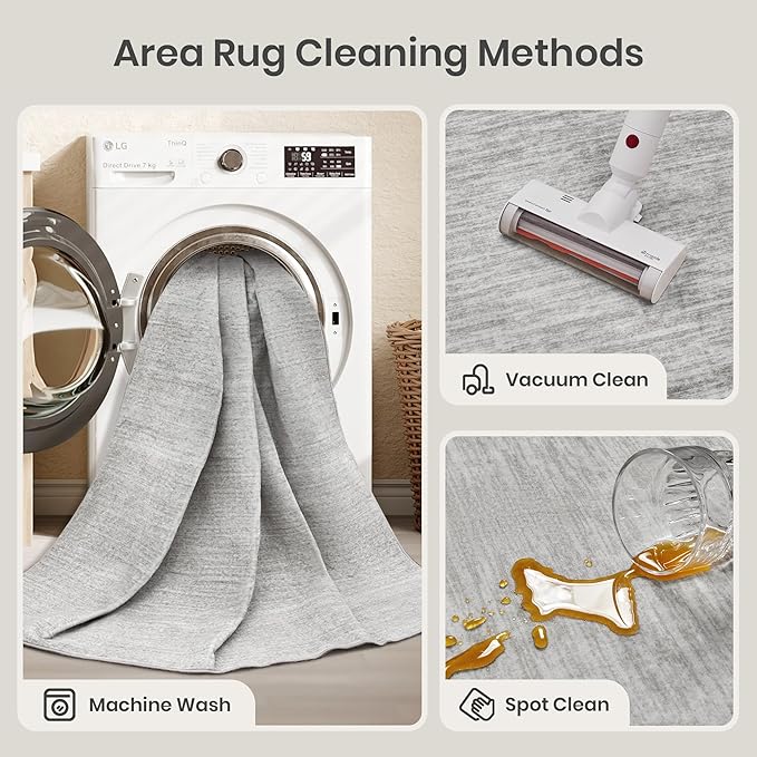 Washable Rug 8x10 - Stain Resistant