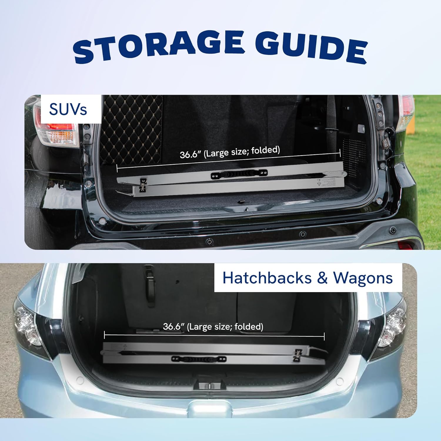 Foldable Aluminum Dog Ramp, Pet Ramp for Car, Portable, Heavy-Duty, Outdoor Use, Black