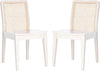 White/Natural Rattan Dining Chair (Set of 2)