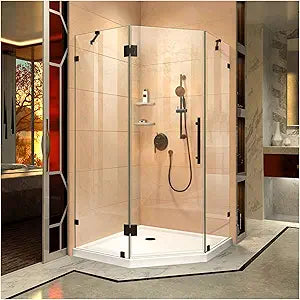 Prism Lux Frameless Hinged Neo-Angle Shower Enclosure