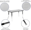 Rectangular Grey Thermal Laminate Activity Table -  TOP ONLY