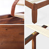 Wen Wood Platform Bed Frame, Solid Wood Foundation, Wood Slat Support, No Box Spring Needed, Easy Assembly, Cherry, Twin