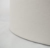 White Fabric Hardback Drum Lampshade (Spider) (Set of 2)