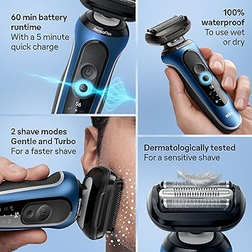 Electric Shaver for Men, Series 6, Wet & Dry SHAVER ONLY