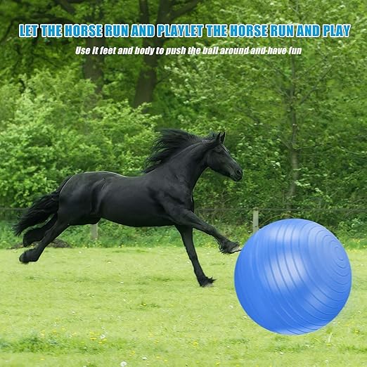 Herding Ball - Blue Anti-Burst Training Soccer Ball for Horses,Herding Horse Ball Toys