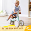 Baby Balance Bike with Music and Light for 1-2 Year Old Toddlers, 1st Birthday Gift, One Year Old for Boys Girls, Outdoor Baby Toys (Blue)