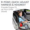 Grow with You Harness-2-Booster Car Seat, 2-in-1 High Back Booster, Quick-Adjust 5-Point Harness, Mod Black