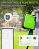 WiFi Sprinkler Timer, Brass Inlet Smart Hose Timer for Watering, Smart Water Timer for Garden Hose with Hub, APP & Voice Control, Automatic Irrigation System for Lawns and Yard