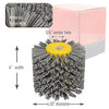 Nylon Bristle Drum, Scale and Rust Stripping, for Burnishing Polishing Machine