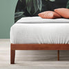 Wen Wood Platform Bed Frame, Solid Wood Foundation, Wood Slat Support, No Box Spring Needed, Easy Assembly, Cherry, Twin