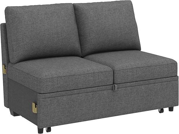 Pull Out Bed for Modular Sectional Sleeper Sofa, Sectional Couch, Beige