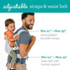 Flip 4-in-1 Light & Airy Convertible Baby Carrier - Breathable, Lumbar Support, Adjustable Waist Belt, Head Support, Ergonomic Seat, Plush Straps for Newborn to Toddler