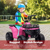12V Kids Ride On Electric ATV, Kids 4 Wheeler Quad ATV Play Car with High/Low Speed, Treaded Tires, Rubber Handles, Electric Ride On Toy, Led Light