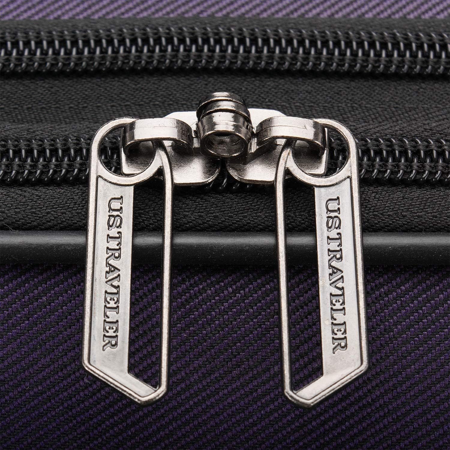 Aviron Bay Expandable Softside Luggage with Spinner Wheels, Purple, Carry-on