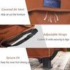 Patio Loveseat Bench Cover, Waterproof 600D Heavy Duty Outdoor Furniture 2 Seater Sofa Cover, Brown