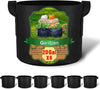 6-Pack Grow Bags, Aeration Fabric Pots with Handles, Heavy Duty Cloth Pots for Plants