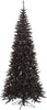 Black Fir Slim Artificial Christmas Tree Unlit, Seasonal Indoor Home Decor
