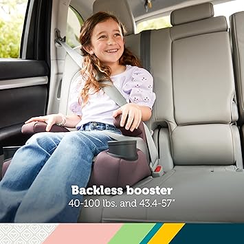 Boost-and-Go All-in-1 Harness Booster car seat, 3-in-1 Booster for Extended use: Forward-Facing Harness, high-Back Belt-Positioning Booster and Backless Booster, Dunes Edge
