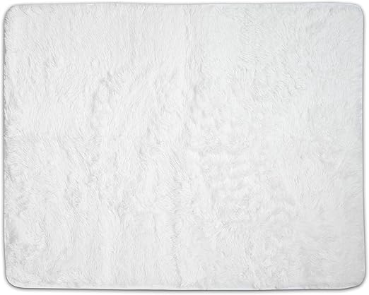 Faux Fur Special Edition Area Rug, White