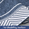 Bordered Washable Area Rugs 5x7 Blue