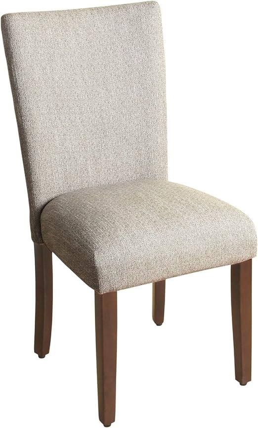 Parsons Classic Upholstered Accent Dining Chair, Single Pack, Light Grey