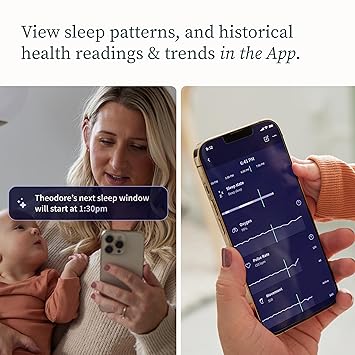 FDA-Cleared Smart Baby Monitor - Track Live Pulse (Heart) Rate, Oxygen in Infants - Receive Notifications